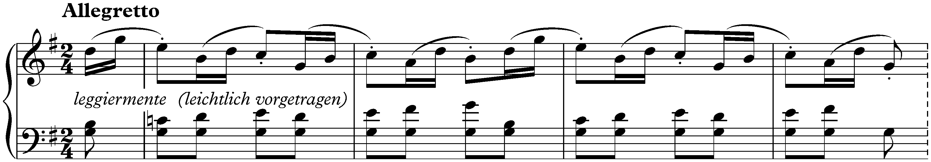 Eleven Bagatelles, op. 119; 6. G major
