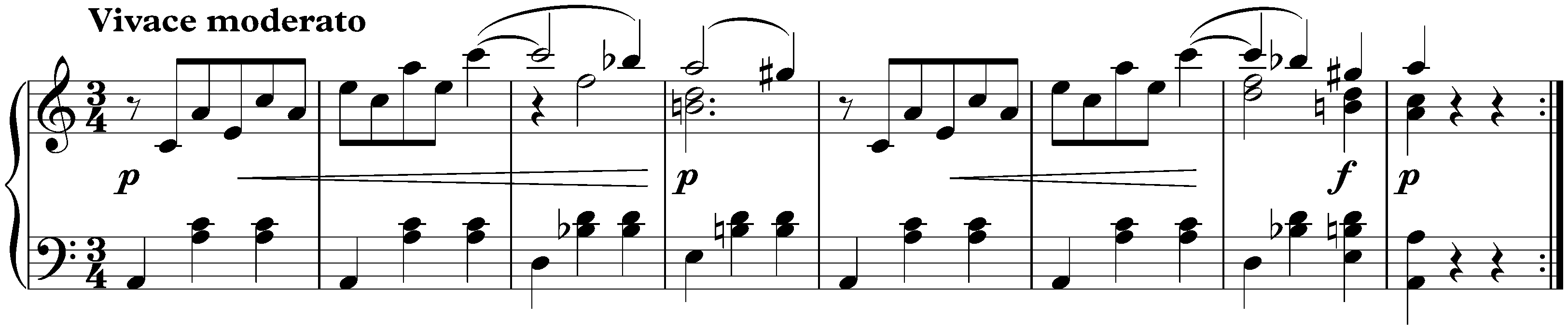 Eleven Bagatelles, op. 119; 9. A minor