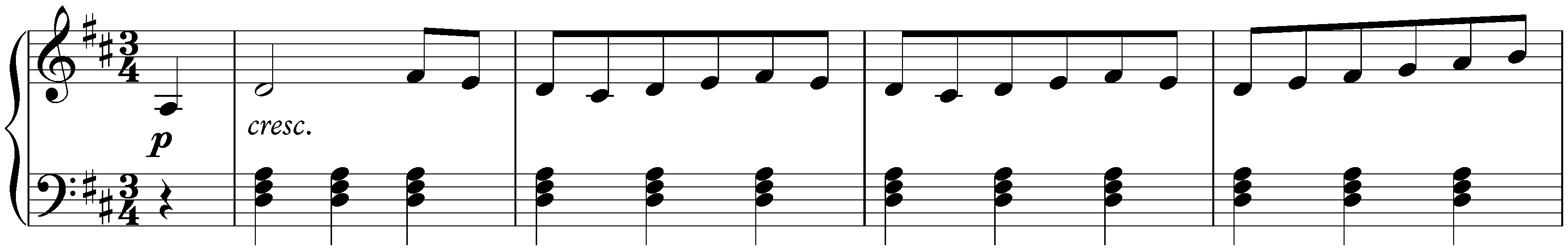 Twelve deutsche Tänze, WoO 13; 1. D major