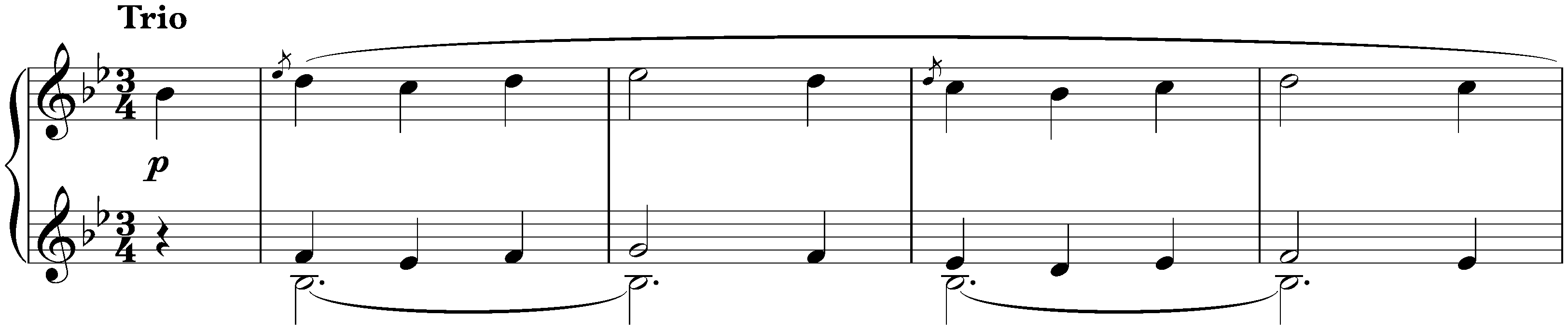 Twelve deutsche Tänze, WoO 13; 2. B-flat major