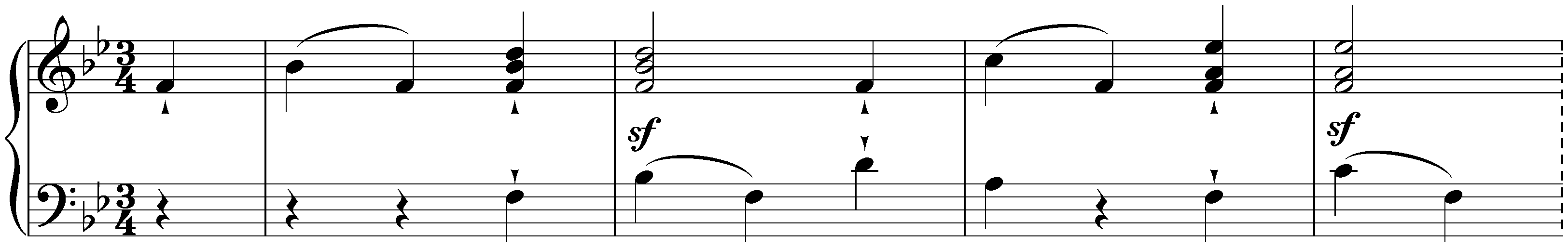 Twelve deutsche Tänze, WoO 13; 6. B-flat major
