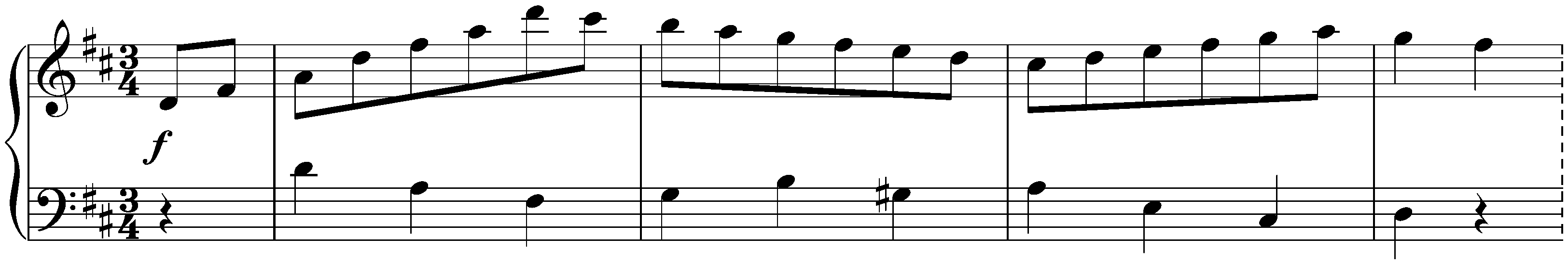 Twelve deutsche Tänze, WoO 13; 7. D major