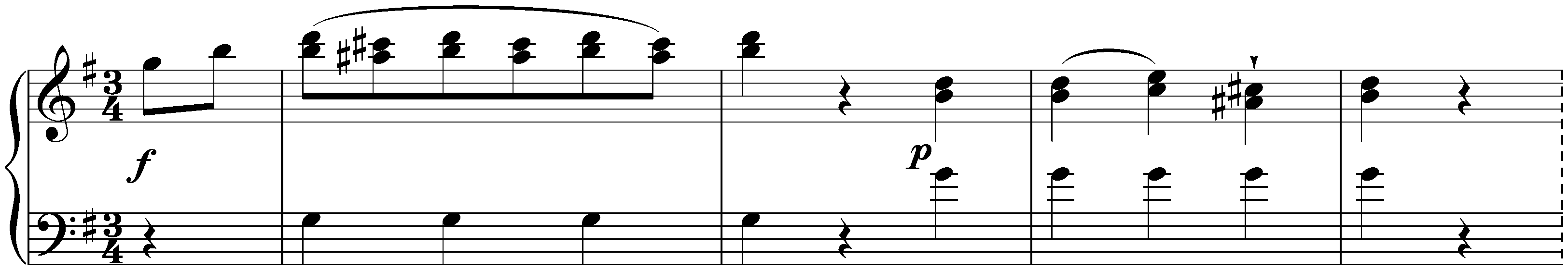 Twelve deutsche Tänze, WoO 13; 8. G major