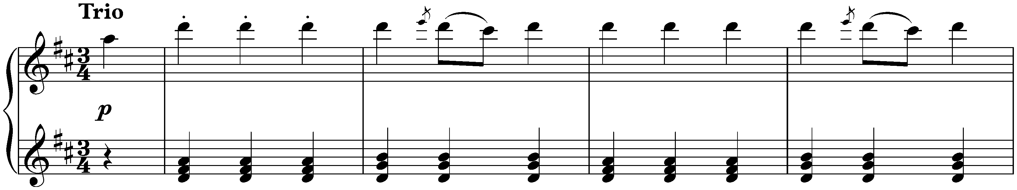 Twelve deutsche Tänze, WoO 13; 12. D major