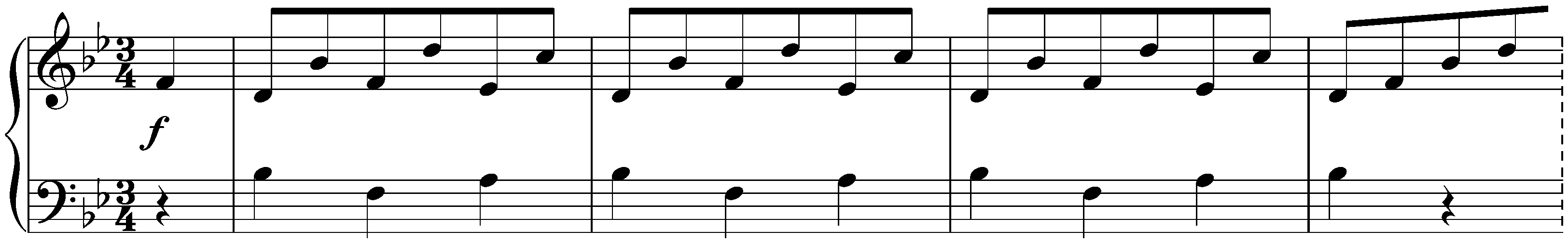 Twelve deutsche Tänze, WoO 8; 4. B-flat major