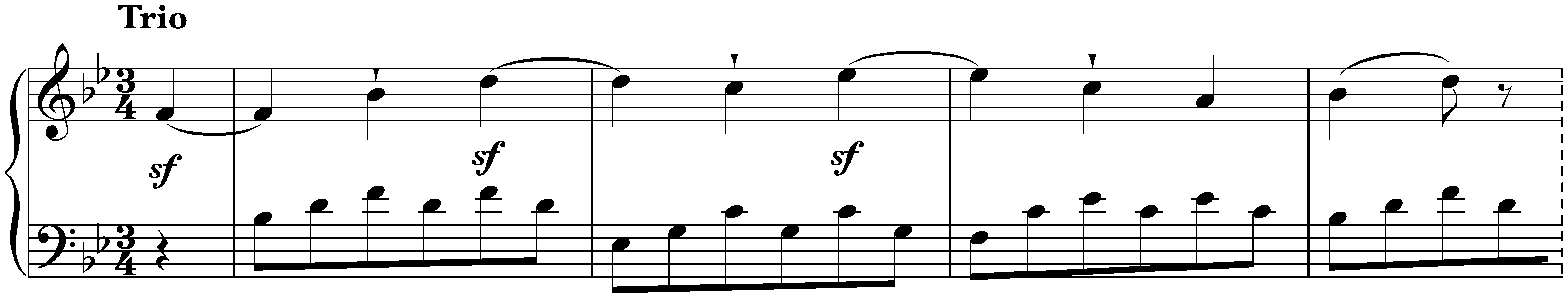 Twelve deutsche Tänze, WoO 8; 4. B-flat major