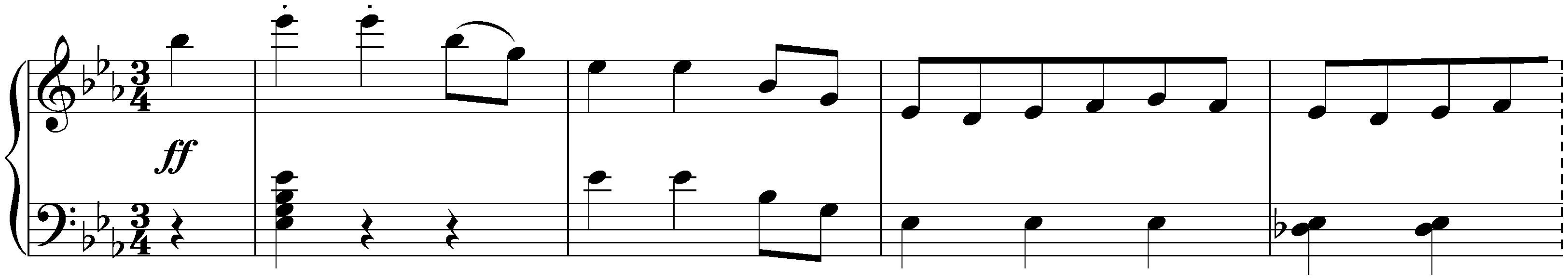 Twelve deutsche Tänze, WoO 8; 5. E-flat major