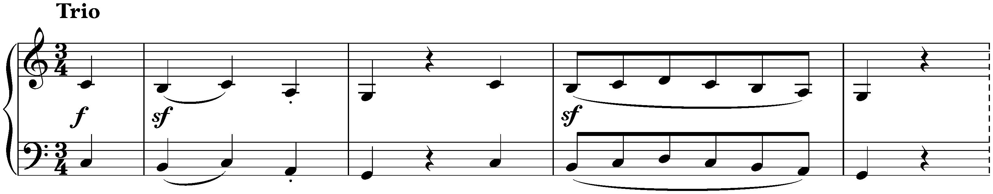 Twelve deutsche Tänze, WoO 8; 7. C major