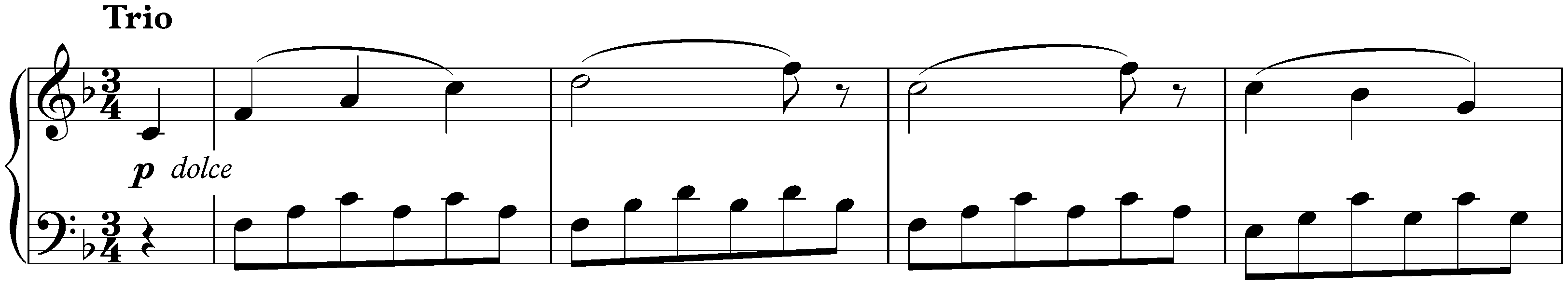 Twelve deutsche Tänze, WoO 8; 9. F major