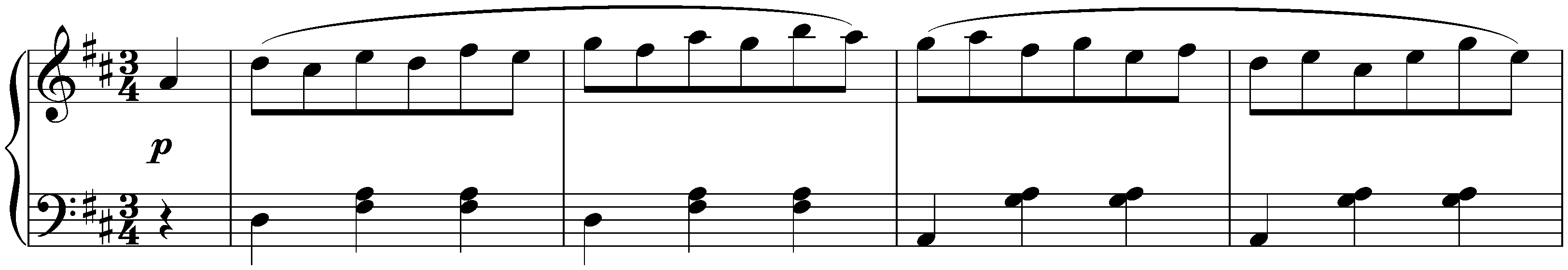 Twelve deutsche Tänze, WoO 8; 10. D major