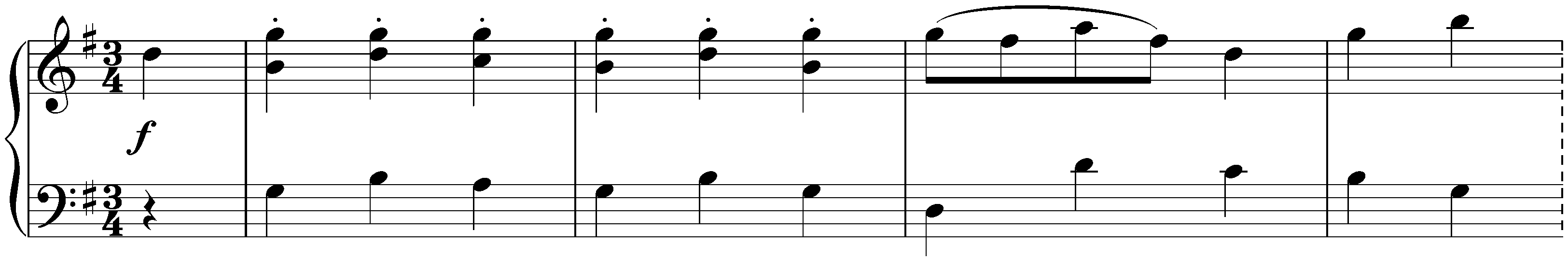 Twelve deutsche Tänze, WoO 8; 11. G major