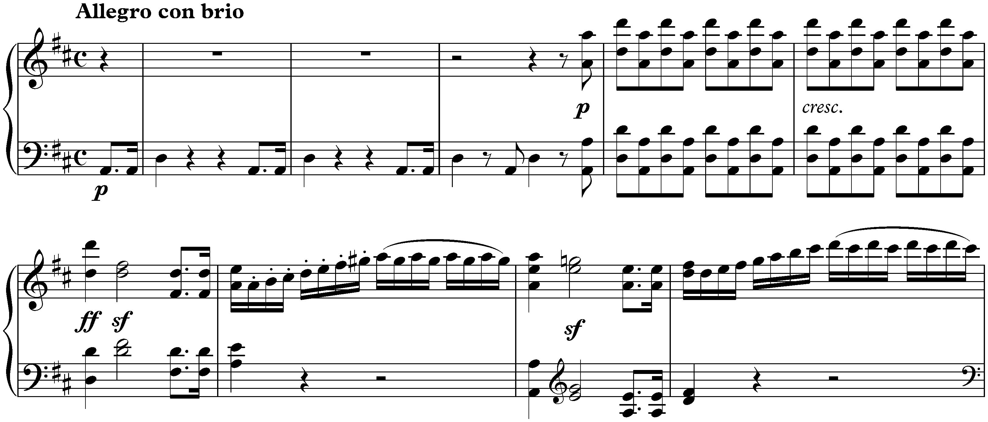Die Geschöpfe des Prometheus, op. 43; 10. (8.) Allegro con brio
