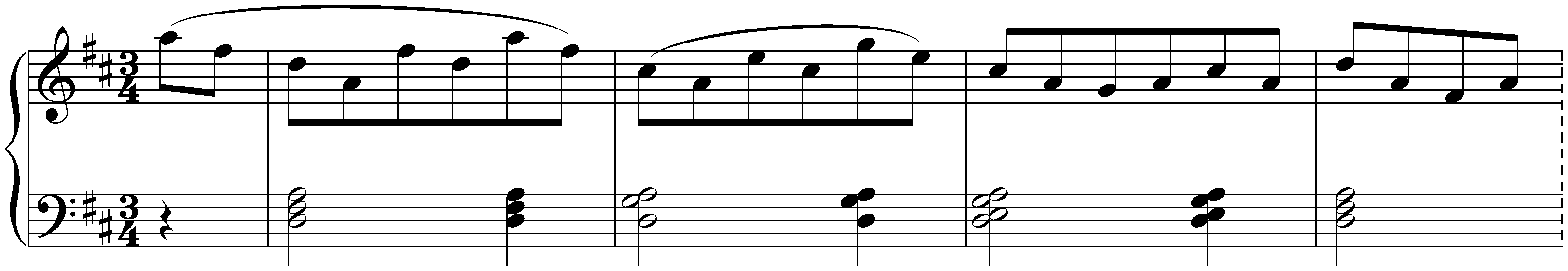 Seven ländlerische Tänze, WoO 11; 1. D major