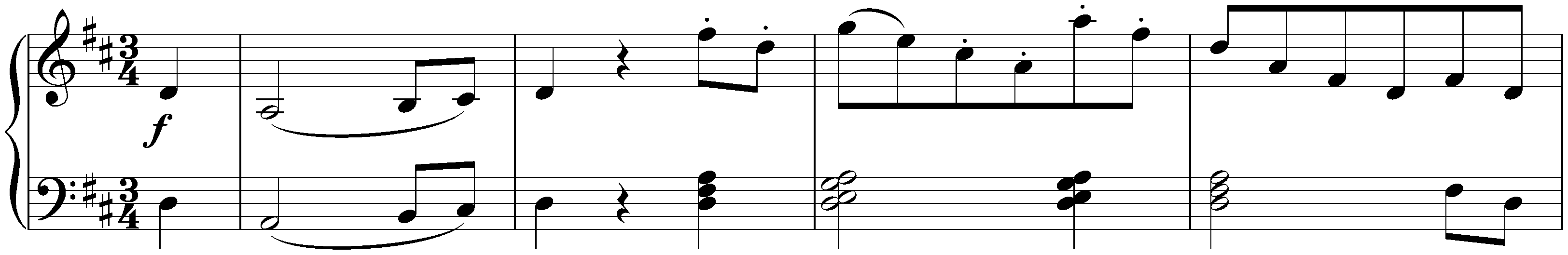 Six ländlerische Tänze, WoO 15; 2. D major