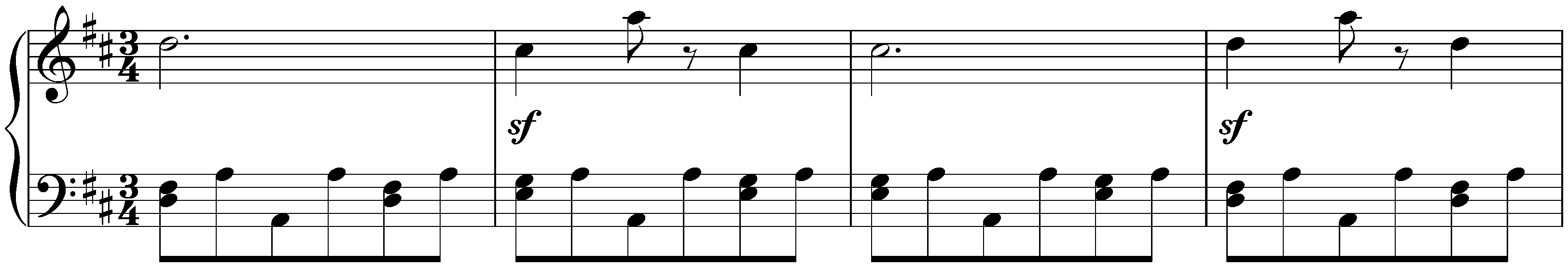 Six ländlerische Tänze, WoO 15; 3. D major