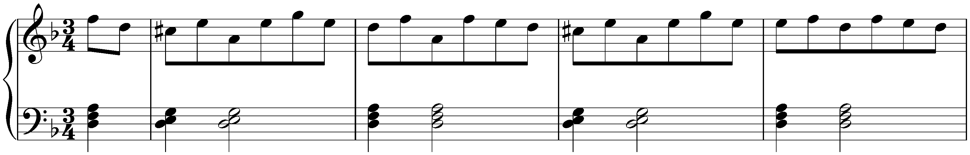 Six ländlerische Tänze, WoO 15; 4. D minor