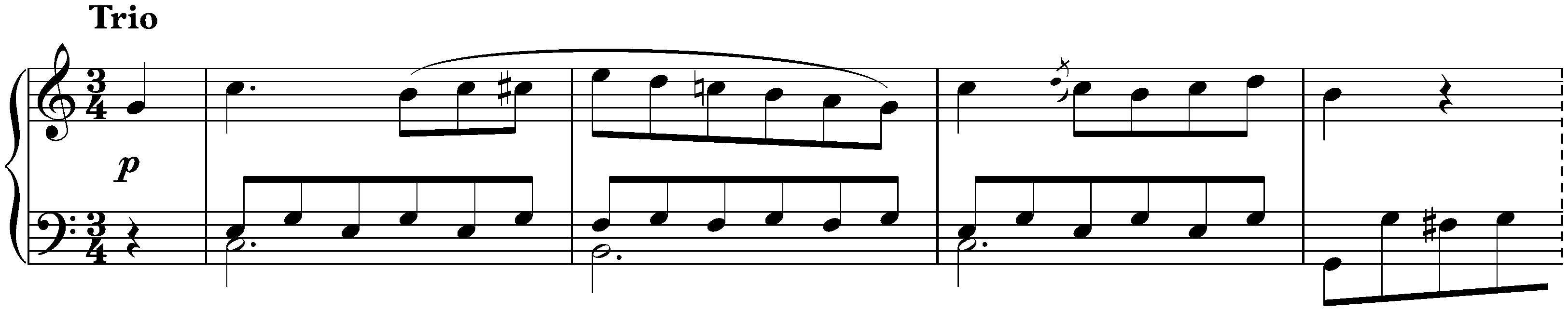 Six Minuets, WoO 10; 1. C major