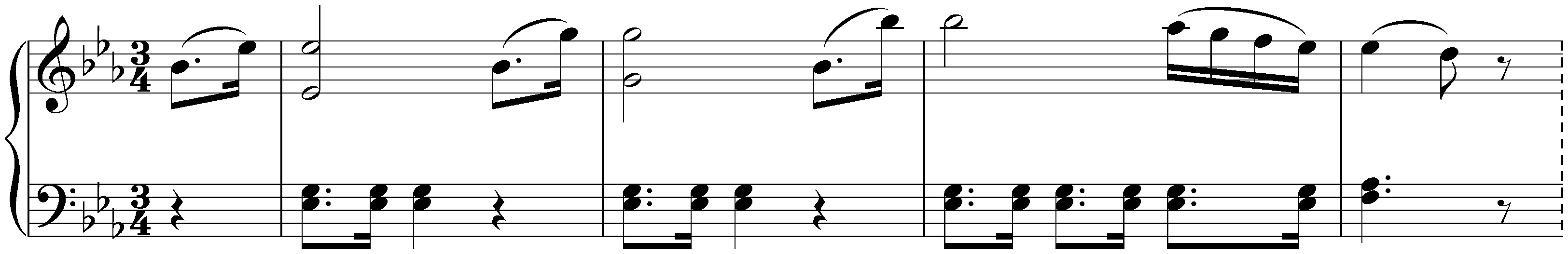 Six Minuets, WoO 10; 3. E-flat major
