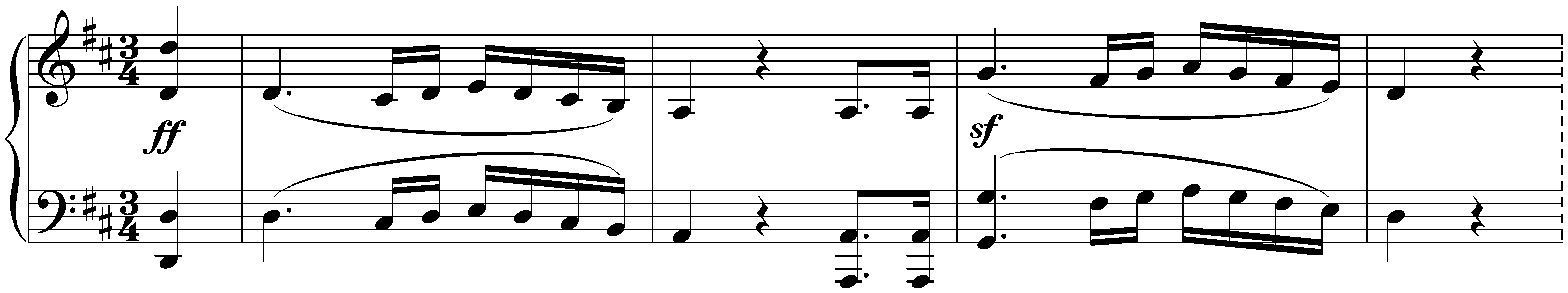 Six Minuets, WoO 10; 5. D major