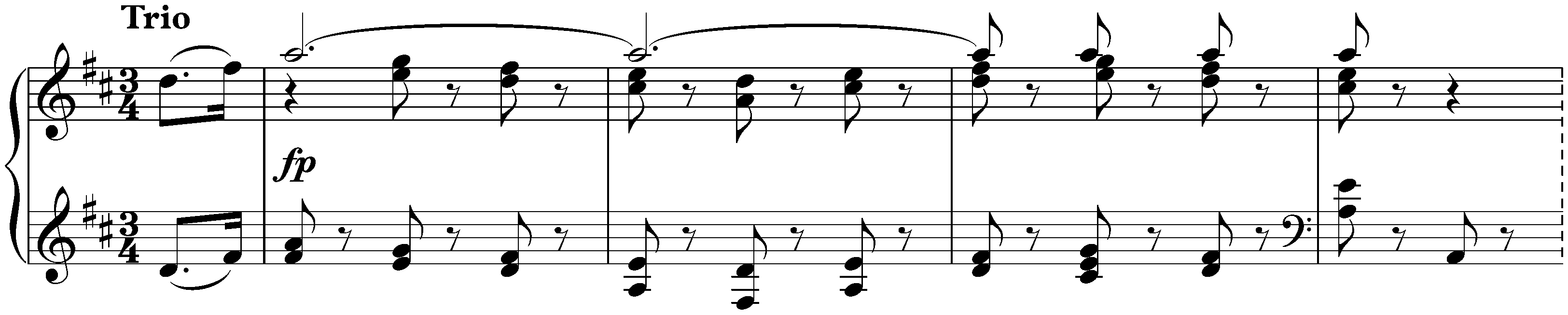 Six Minuets, WoO 10; 5. D major