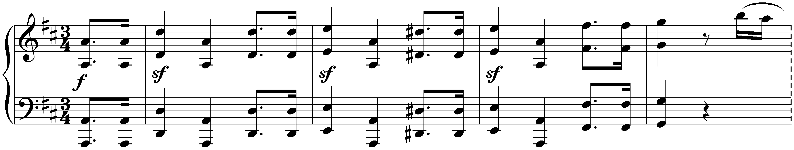 Twelve Minuets, WoO 7; 1. D major