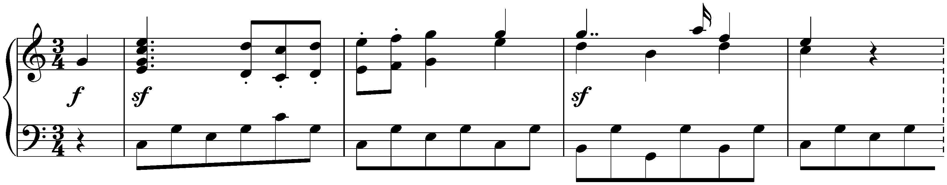 Twelve Minuets, WoO 7; 5. C major