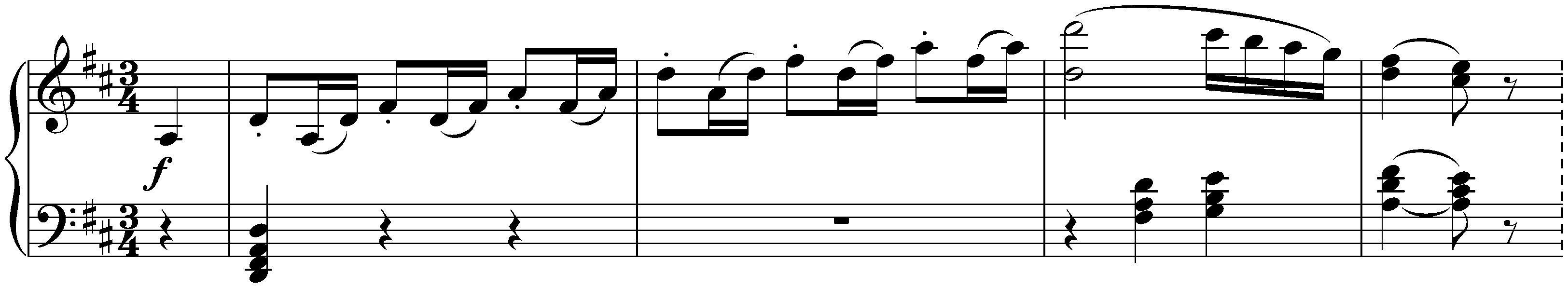 Twelve Minuets, WoO 7; 7. D major