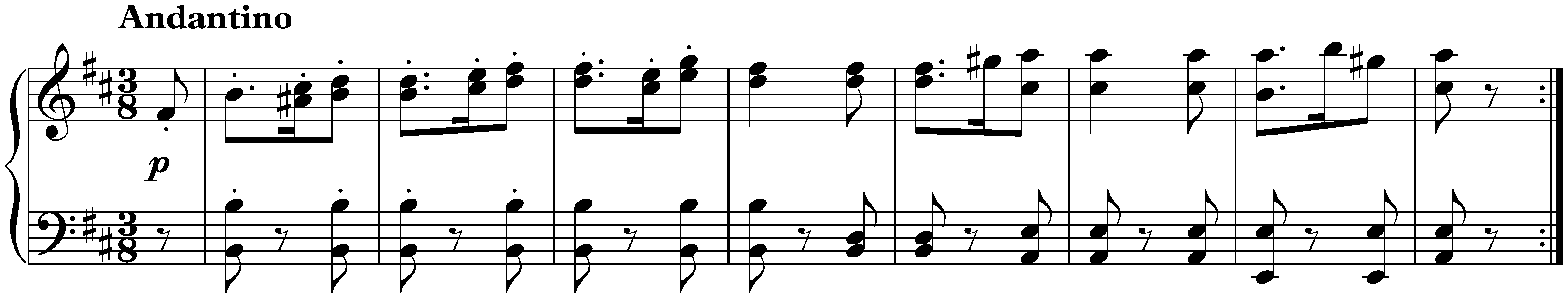 Musik zu einem Ritterballett, WoO 1; 4. Minnelied