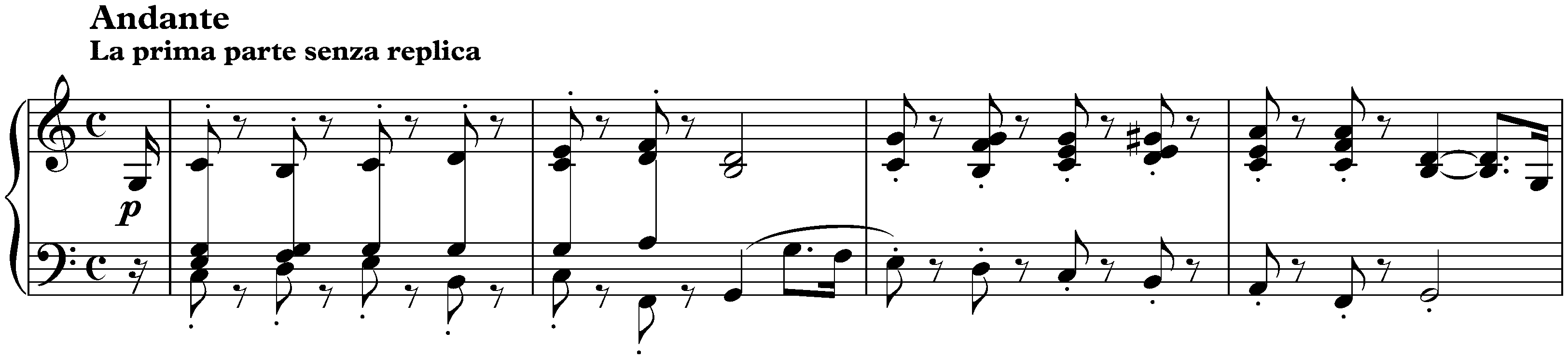 Sonata no. 10 in G major, op. 14 no. 2; 2. Andante