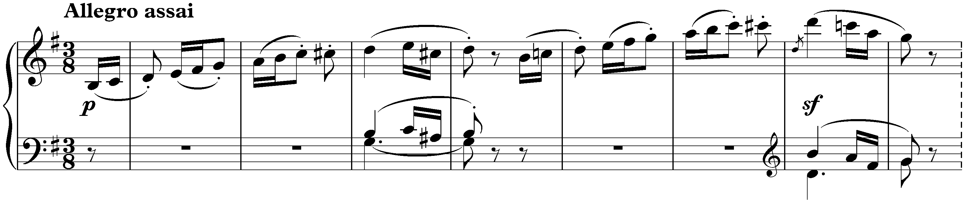 Sonata no. 10 in G major, op. 14 no. 2; 3. Scherzo: Allegro assai