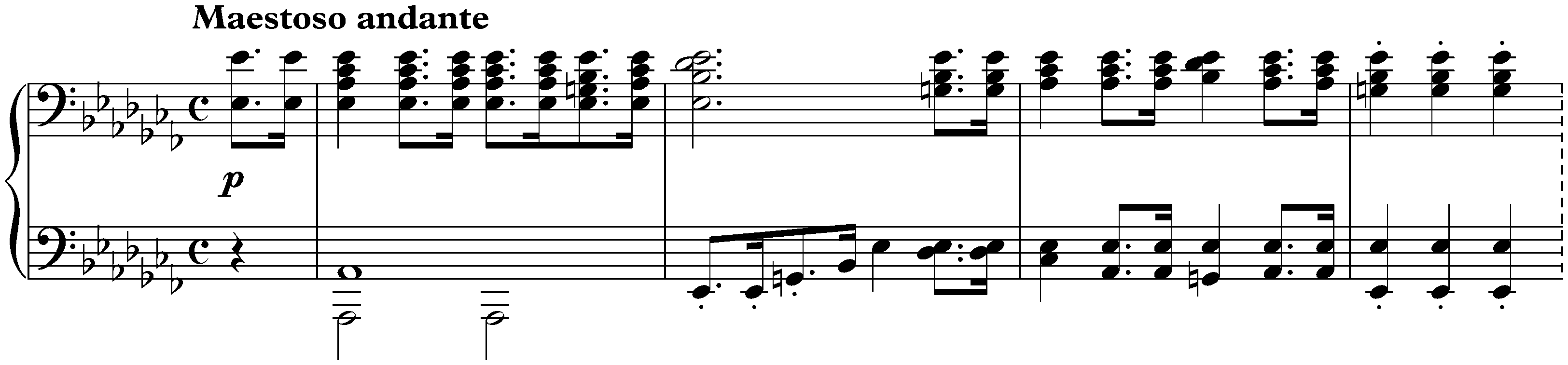 Sonata no. 12 in A-flat major, op. 26; 3. Marcia funebre sulla morte d’un Eroe: Maestoso andante