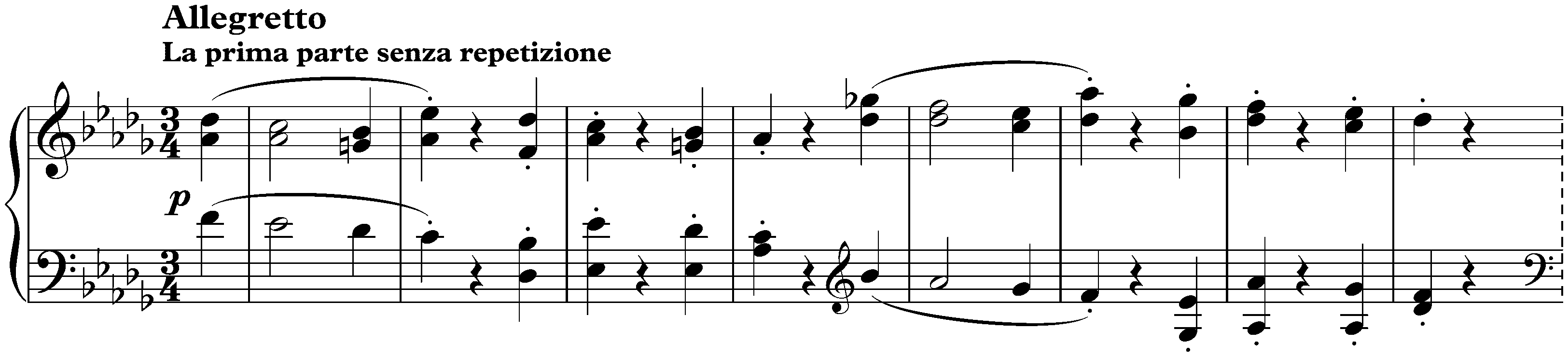 Sonata no. 14 in C-sharp minor, op. 27 no. 2 (Moonlight); 2. Allegretto