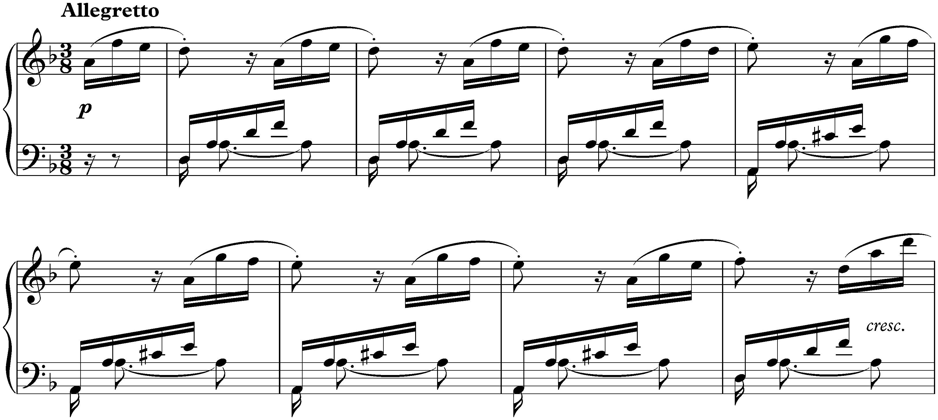 Sonata no. 17 in D minor, op. 31 no. 2; 3. Allegretto