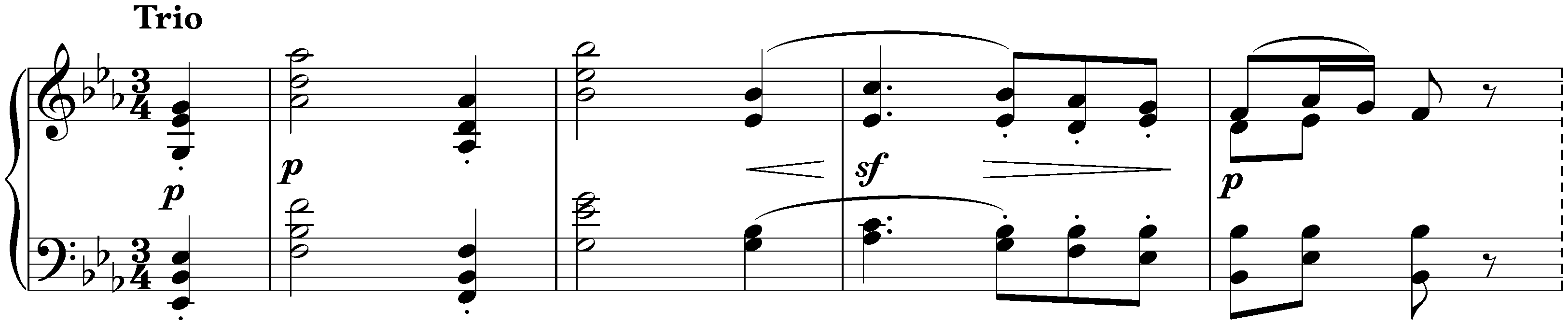 Sonata no. 18 in E-flat major, op. 31 no. 3; 3. Menuetto: Moderato e grazioso