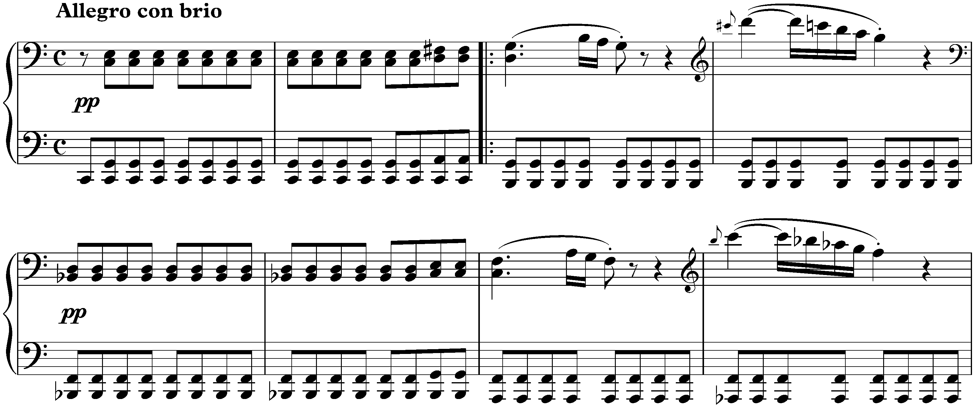 Sonata no. 21 in C major, op. 53 (Waldstein); 1. Allegro con brio