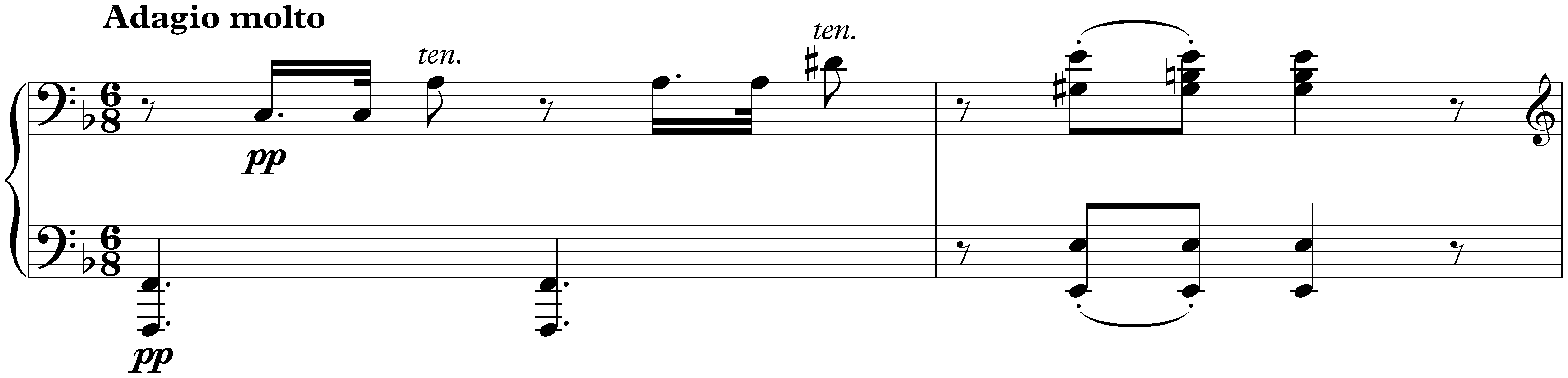 Sonata no. 21 in C major, op. 53 (Waldstein); 2. Introduzione: Adagio molto