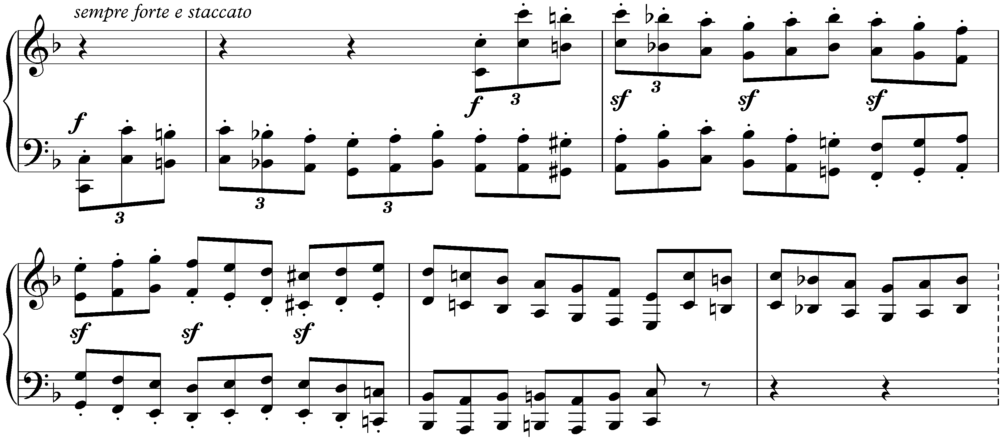 Sonata no. 22 in F major, op. 54; 1. In tempo d’un Menuetto</