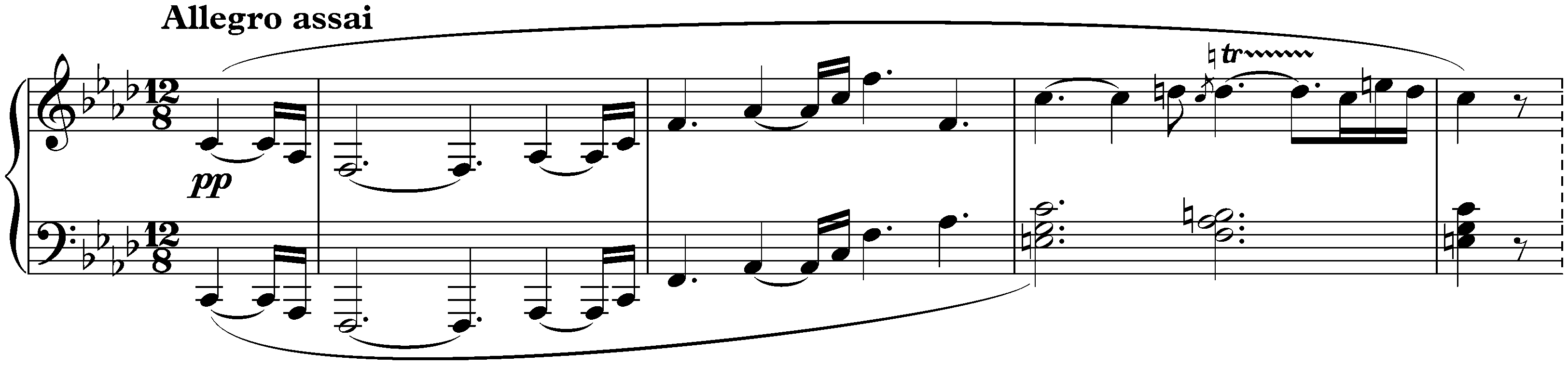 Sonata no. 23 in F minor, op. 57 (Appassionata); 1. Allegro assai