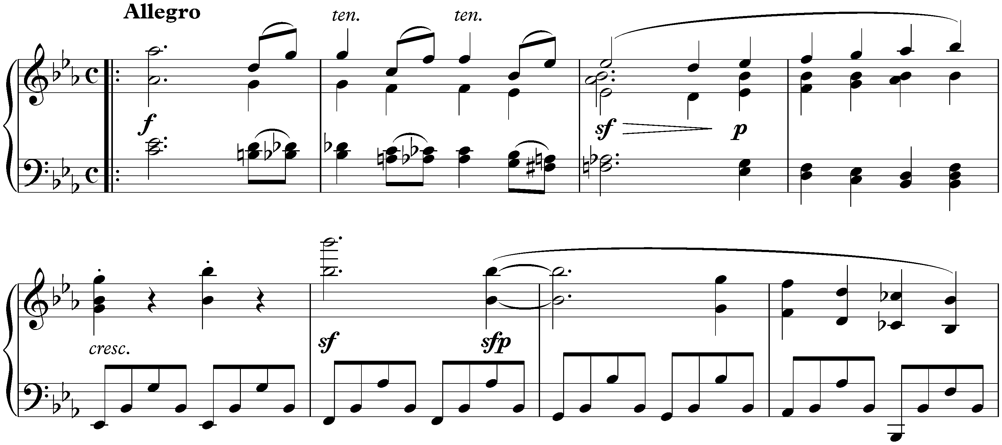 Sonata no. 26 in E-flat major, op. 81a (Les Adieux); 1. Das Lebewohl (Les Adieux): Adagio – Allegro