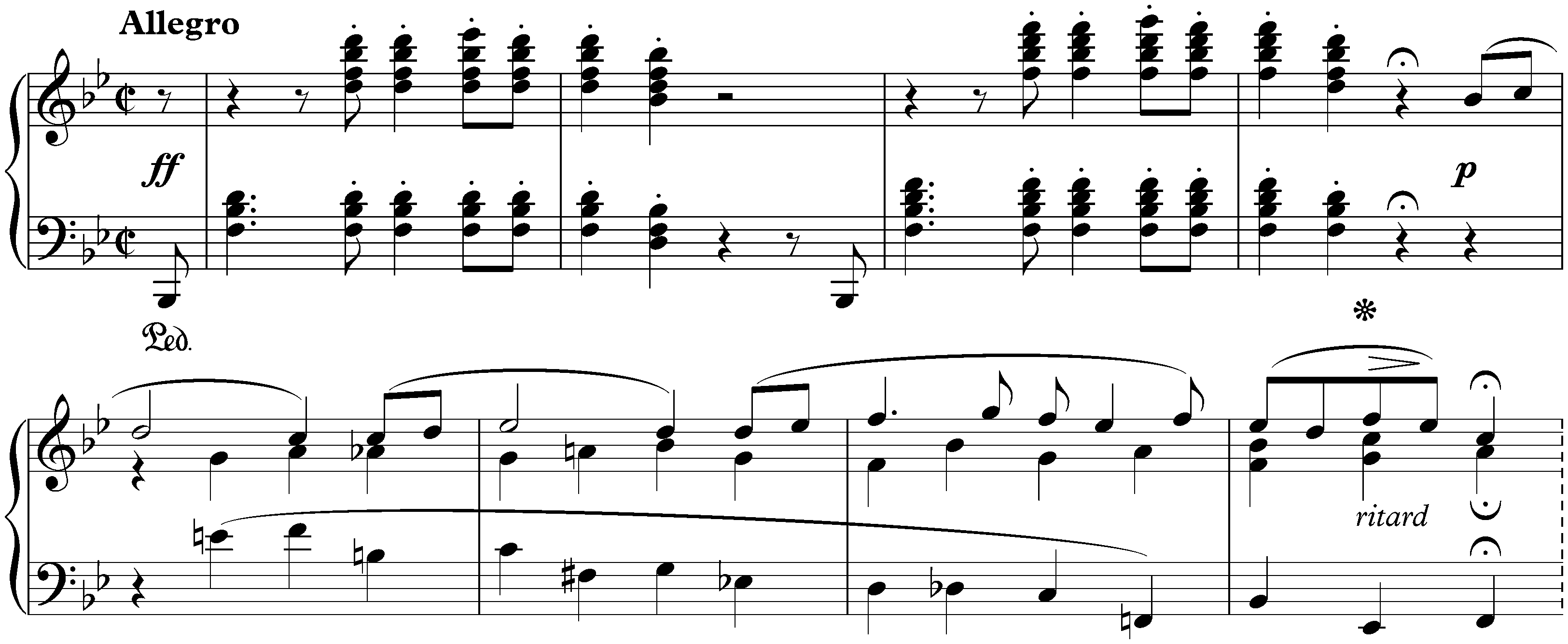 Sonata no. 29 in B-flat major, op. 106 (Hammerklavier); 1. Allegro