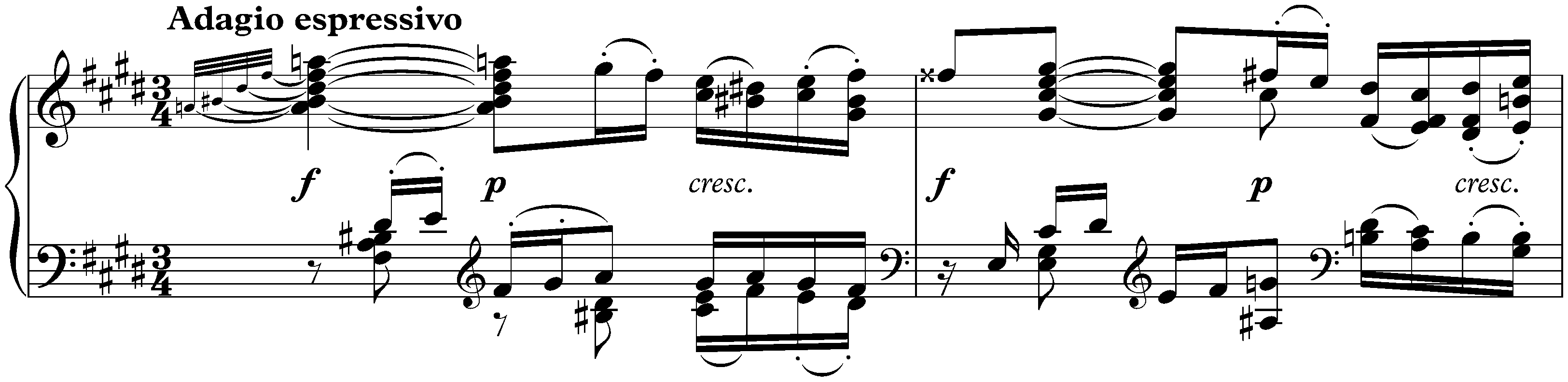 Sonata no. 30 in E major, op. 109; 1. Vivace, ma non troppo – Adagio espressivo