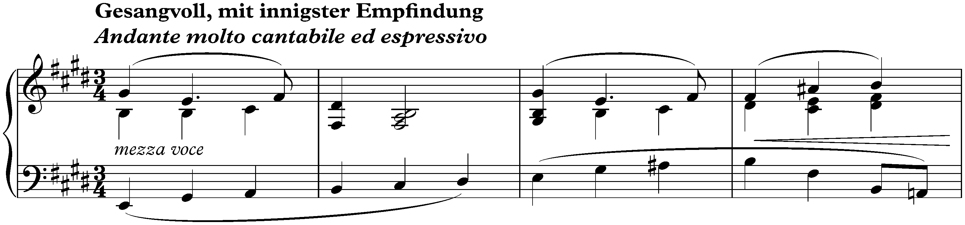 Sonata no. 30 in E major, op. 109; 3. Gesangvoll, mit innigster Empfindung