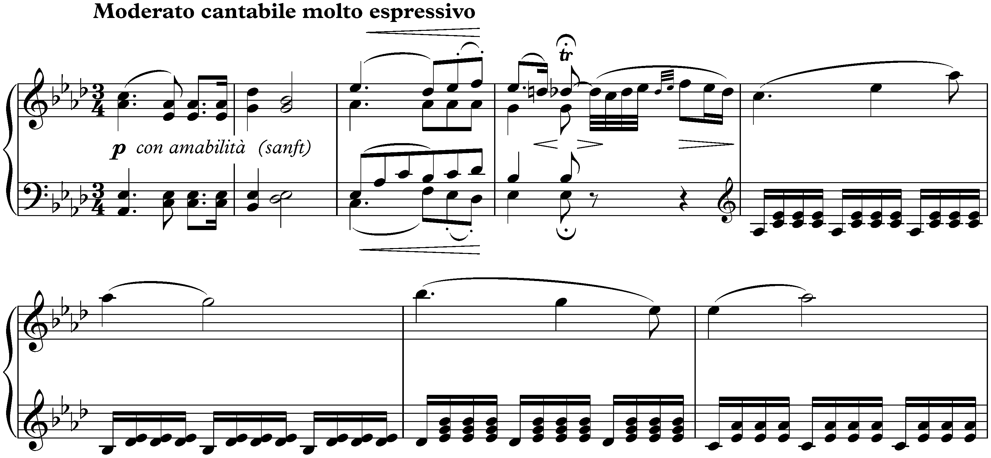 Sonata no. 31 in A-flat major, op. 110; 1. Moderato cantabile molto espressivo