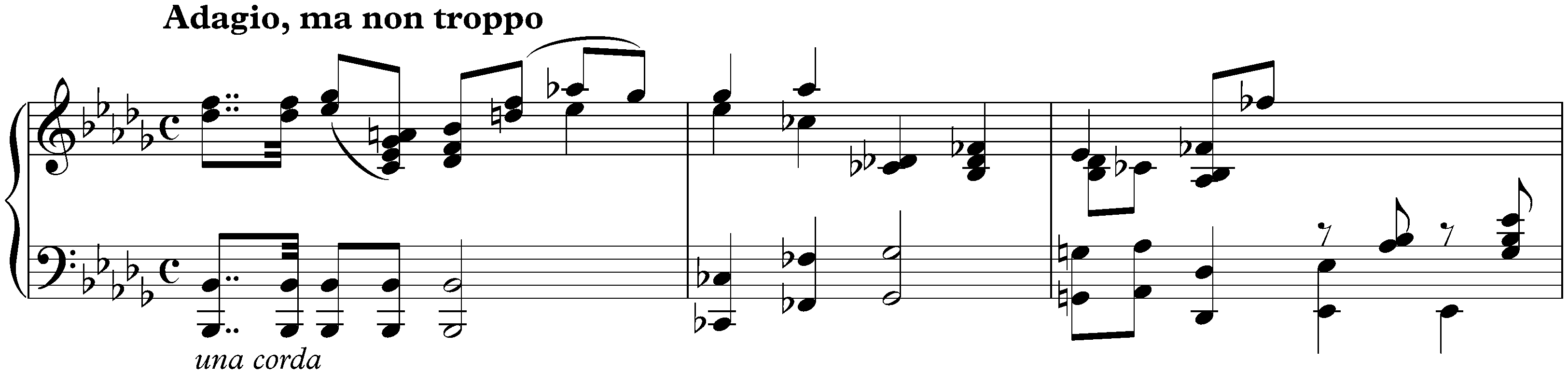 Sonata no. 31 in A-flat major, op. 110; 3. Adagio, ma non troppo – Fuga: Allegro, ma non troppo