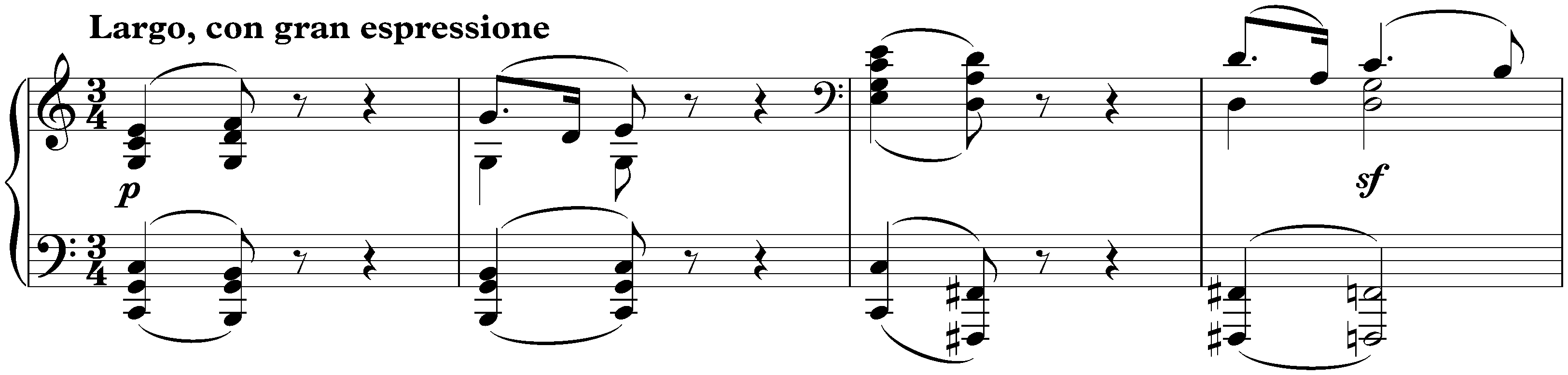 Sonata no. 4 in E-flat major, op. 7; 2. Largo, con gran espressione