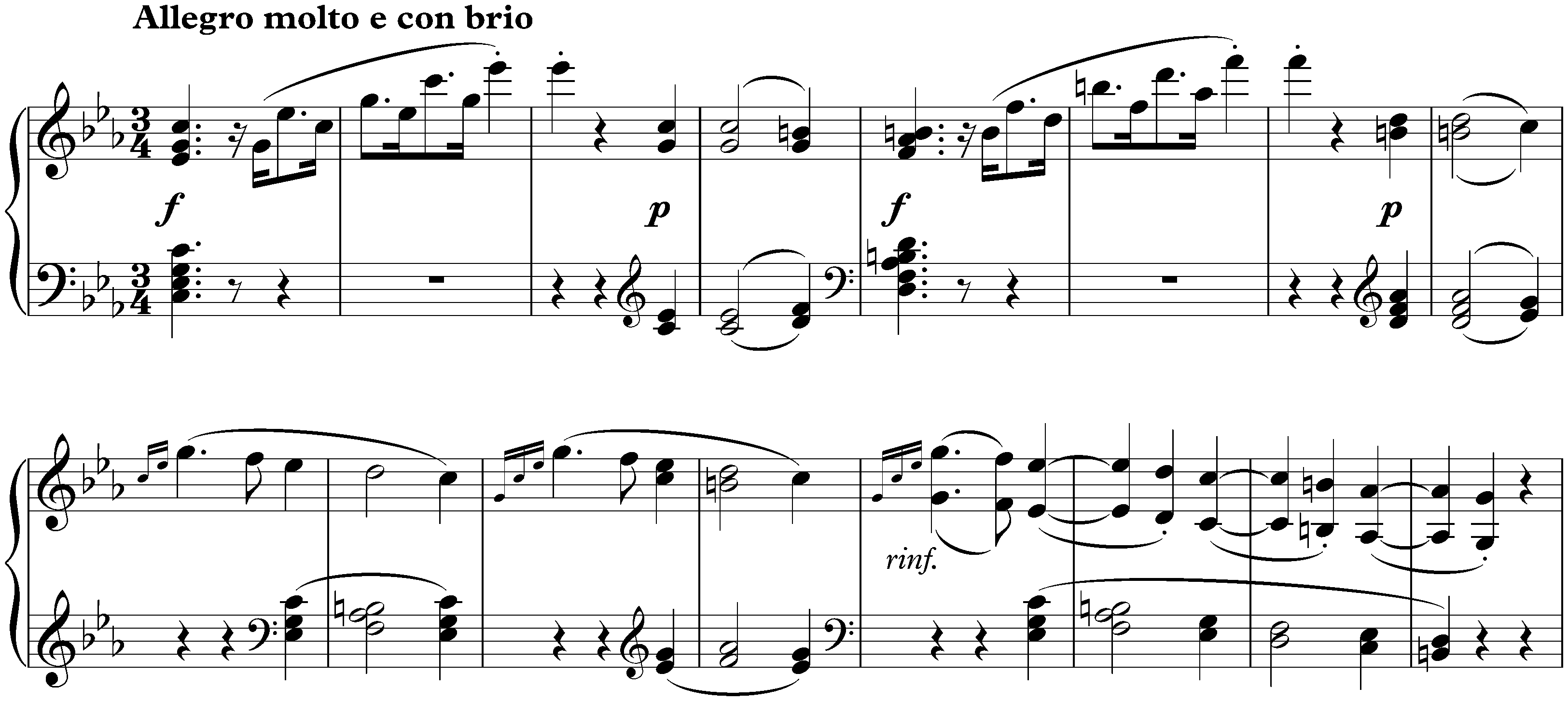 Sonata no. 5 in C minor, op. 10 no. 1; 1. Allegro molto e con brio