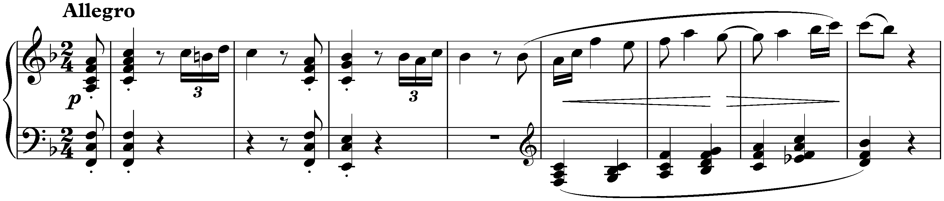 Sonata no. 6 in F major, op. 10 no. 2; 1. Allegro