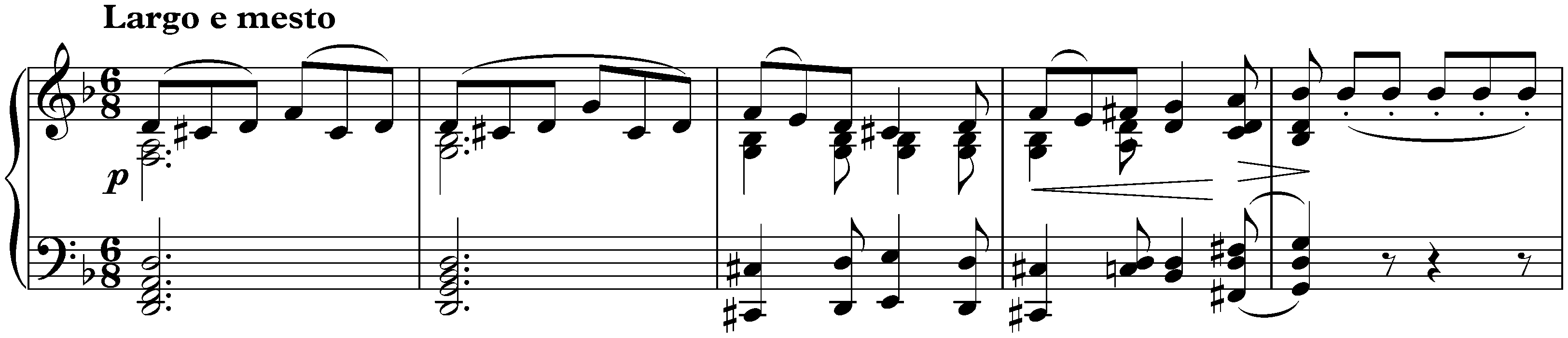 Sonata no. 7 in D major, op. 10 no. 3; 2. Largo e mesto
