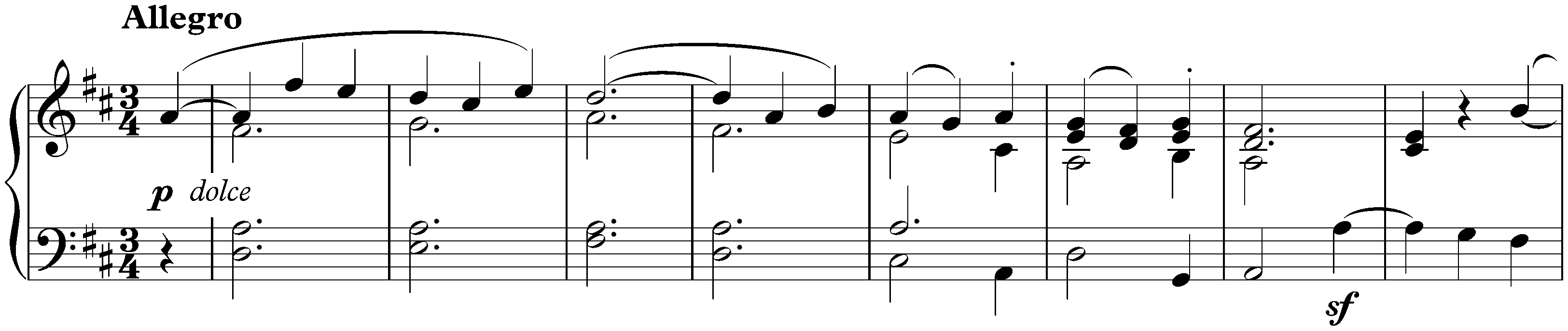 Sonata no. 7 in D major, op. 10 no. 3; 3. Menuetto: Allegro