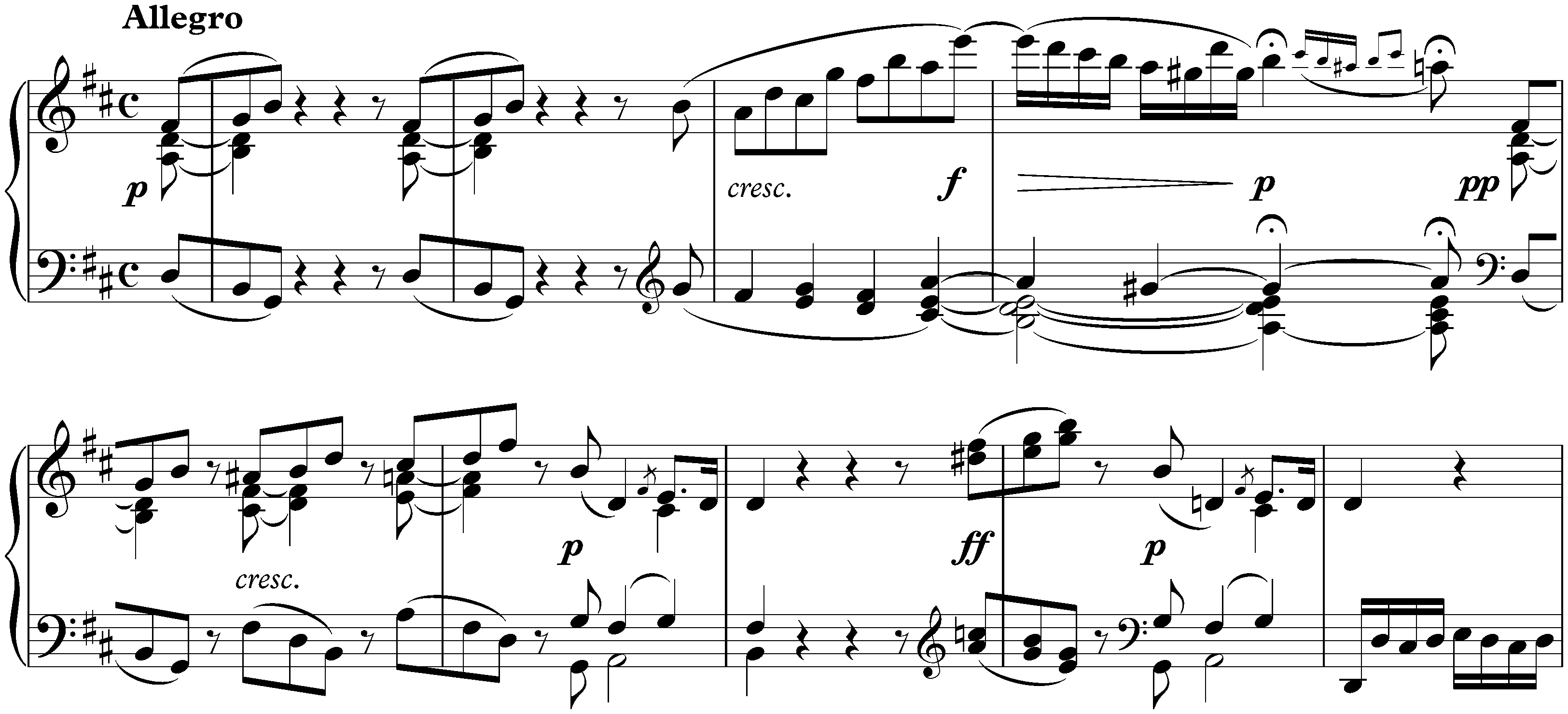 Sonata no. 7 in D major, op. 10 no. 3; 4. Rondo: Allegro